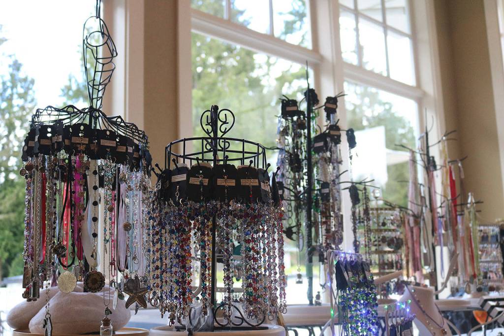 Sixteen local vendors showed off their wares. These beaded creations were made by Melissa Janney, who runs Honey Beads Jewelry and Crafts. Nicole Jennings/staff photo