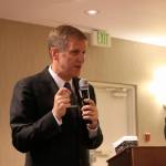 Candidate Paul Winterstein discusses Issaquah&rsquo;s traffic problems. Nicole Jennings/staff photo