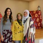From left, Reham Shehata, Ghada Madkour and Yasmine Abeldayem all helped to organize the Iftar dinner. Nicole Jennings/staff photo