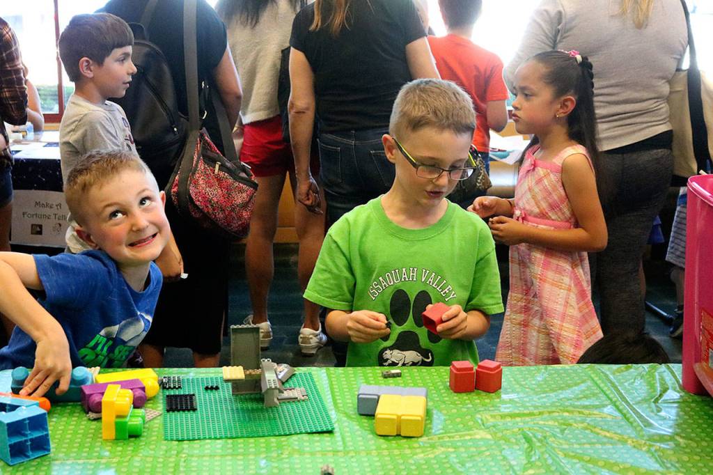 The Library&rsquo;s weekly Building Buddies Lego Club will begin meeting in July. Nicole Jennings/staff photo