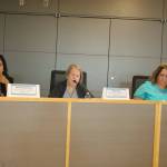 Position 3 candidates, from left to right, Minal Ghassemieh, Karen Howe and Karen Moran. Megan Campbell/staff photo