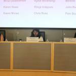 Position 5 candidates, from left to right, Ryika Hooshangi, Rituja Indapure and Chris Ross. Megan Campbell/staff photo