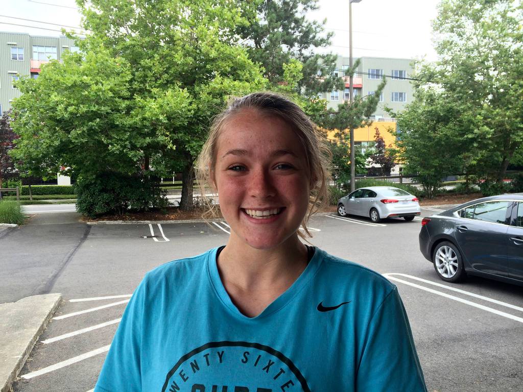 Shaun Scott, staff photo                                Eastlake Wolves senior girls soccer player Sam Wile has a goal of leading her team to the Class 4A state tournament this November.