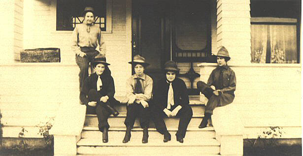The Odd Old Maids became known for dressing up in men&rsquo;s trousers. Photo courtesy of Issaquah History Museums