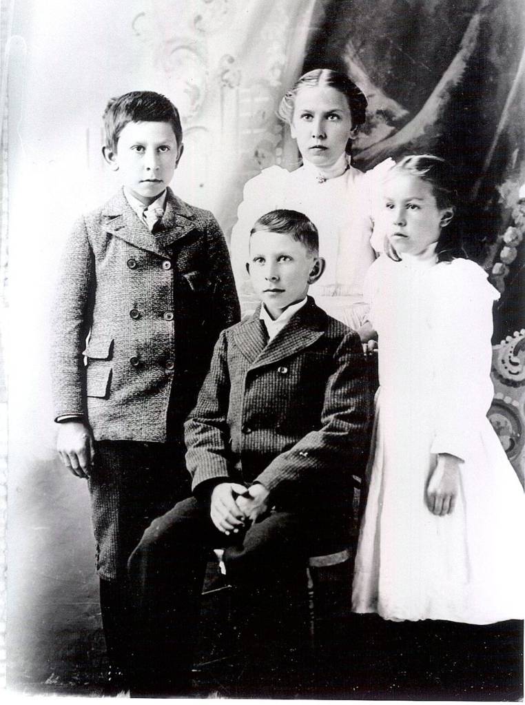 Sena, far right, was the youngest in a family of four siblings born to Scandinavian immigrants. Photo courtesy of Issaquah History Museums