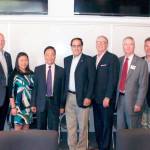 Representatives from Hou Kong International School and Central Washington University met in July to discuss a possible partnership. From left: Mrs. Tun Ieong Iao, CWU President Jim Gaudino, Devonne Iao, Principal of Hou Kong Middle School Dr. Tun Ieong Iao, Sammamish City Councilman Ramiro Valderrama, CWU board member Ron Erickson, Sammamish City Manager Lyman Howard, Aaron Iao, and Calvin Iao (son of Dr. Iao). (Courtesy Photo)