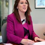 Washington Secretary of State Kim Wyman speaks with Sound Publishing staff during an interview on Friday at the Bellevue Reporter office. Carrie Rodriguez/staff photo                                Washington Secretary of State Kim Wyman speaks with Sound Publishing staff during an interview on Friday at the Reporter&rsquo;s office. Carrie Rodriguez/staff photo