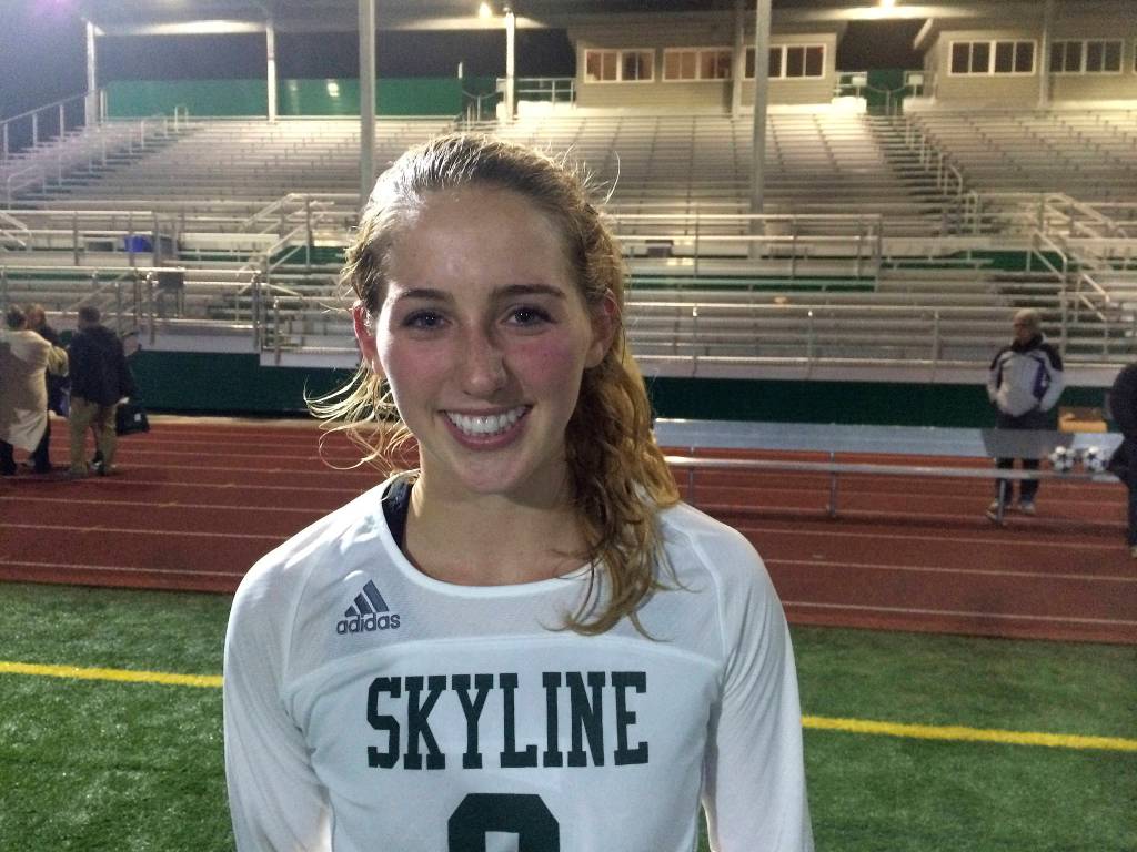 Shaun Scott/staff photo                                Skyline Spartans senior defender Mariah Alexander will continue her soccer career at Seattle Pacific University in 2018.