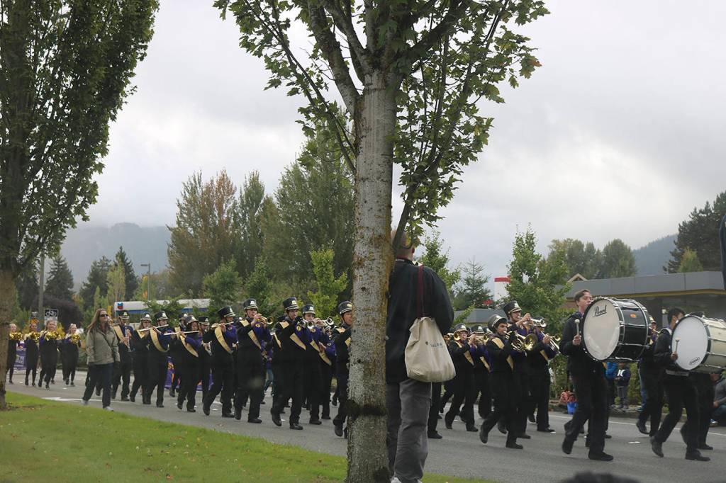 The Issaquah High School Marching Band. Nicole Jennings/staff photo