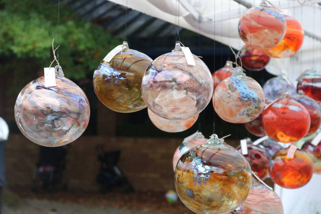 Blown glass for sale along West Sunset Way. Nicole Jennings/staff photo