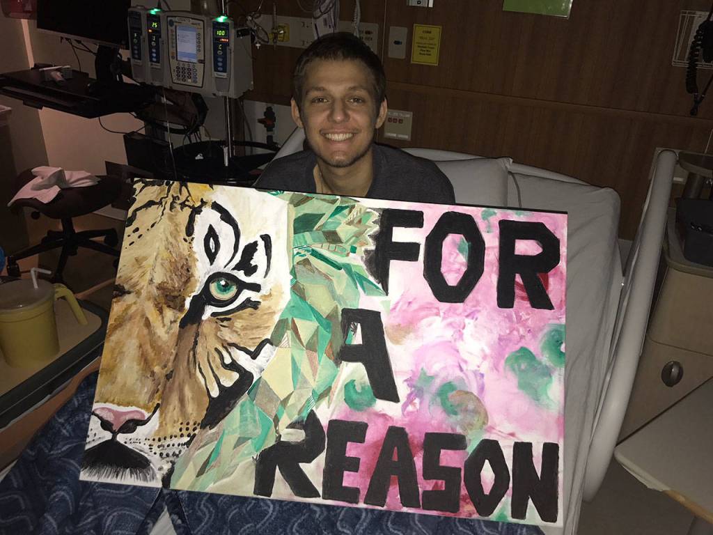 Ben&rsquo;s motto throughout the entire nine months was &ldquo;for a reason.&rdquo; He believed his mission was to increase awareness for hepatosplenic T-cell lymphoma. Photo courtesy of Cushing family