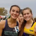 Photo courtesy of Susan Schlepp                                Skyline senior Geneva Schlepp, left and Issaquah senior Sami Corman, right, put together prolific performances at the Class 4A girls state Cross Country meet Nov. 4 at Willows Run Golf Course in Pasco. Schlepp captured fifth place with a time of 18:01.3. Corman earned ninth place with a time of 18:27.3. Issaquahs Kenna Clawson earned eighth place individually with a time of 18:25.2.
