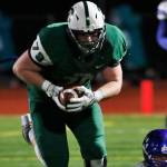 Photo courtesy of Jim Nicholson                                The Skyline Spartans defeated the Bothell Cougars 31-28 in the first round of the Class 4A state playoffs at Skyline High School in Sammamish on Nov. 10. Skyline defensive lineman Matthew Cindric (pictured) returns a fumble for a touchdown in the second quarter. Cindric finished the game with a team-high three sacks. Skyline will face Central Valley in the Class 4A quarterfinals on Nov. 17 or Nov. 18.