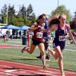 Photo courtesy of Don Borin/Stop Action Photography                                Eastlake Wolves senior Brooke Manson, left, will run track at the University of Utah. Manson captured second place in the Class 4A state track meet 800-meter run this past May.