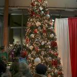 After a brief introduction by Mayor Bob Keller, the city lit up the large Christmas tree inside city hall. (Evan Pappas/Staff Photo)
