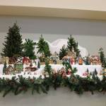 Jeannette Hudson and Diane Setterholm decorated the senior center, including this festive Christmas village. Nicole Jennings/staff photo