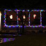 A festive design in each window. Nicole Jennings/staff photo