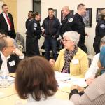 Left, Mercer Island City Councilmember Benson Wong discusses safety and cultural appreciation his fellow Eastside residents. Nicole Jennings/staff photo