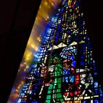 The 14 stained glass windows were designed by late, world-renowned French artist Gabriel Loire. Photo courtesy of Michael Sladek