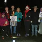 Members of Preserve Providence Heights gathered for a candlelit vigil on Dec. 21. Photo courtesy of Preserve Providence Heights