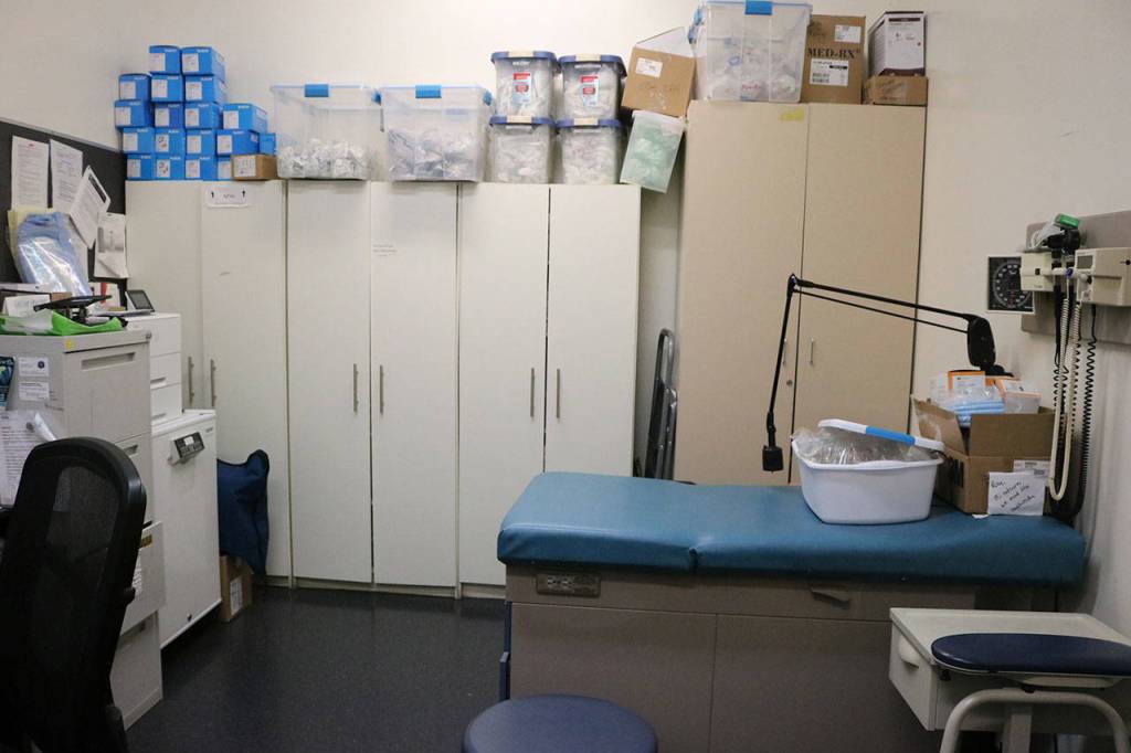 Insite includes a clinic where participants can be tested for disease and treated for medical complaints. Nicole Jennings/staff photo