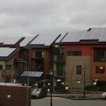 The zHome development includes 10 homes that consume a net zero of energy and use 70 percent less water than average houses. Nicole Jennings/staff photo