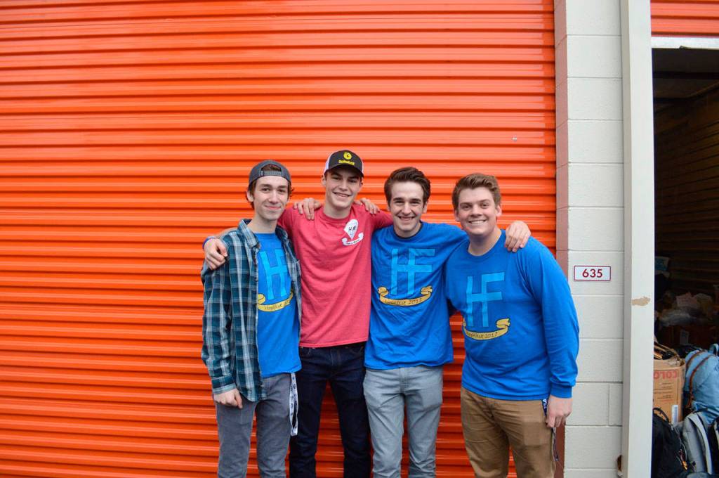 Pictured are the four boys who founded the HopeFest and will be graduating in spring from Eastlake High School. Alize Asplund/UW News Lab