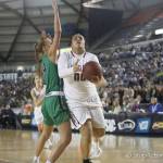Photo courtesy of Don Borin/Stop Action Photography                                Eastlake Wolves sophomore Keeli Burton scored a team-high 30 points and had 21 rebounds against the Woodinville Falcons in the Class 4A state semifinals. Burton scored 14 points in the fourth quarter.