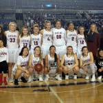 Shaun Scott, staff photo                                The Eastlake Wolves girls basketball team captured fifth place at the Class 4A state tournament at the Tacoma Dome on March 3. The Wolves finished the 2017-18 season with an overall record of 24-4.