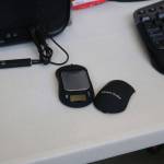 A scale for weighing drugs is hidden inside a computer mouse. Nicole Jennings/staff photo