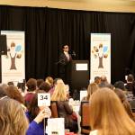 Washington state Lieutenant Governor Cyrus Habib gives the keynote address at the Lake Washington School Districts Bridge the Gap benefit luncheon on Tuesday. Nicole Jennings/staff photo