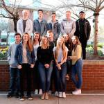 Top row (Left to Right): Alexander Sheehan, Matthew Johnescu, Ryan Mudgett, Scott Lees and Christopher Andrews.                                Bottom row (Left to Right): Brian Delaney, Kemper Jolly, Bailey Reed, Julia Morgan, James Dougan, Elizabeth Iwicki, Gabrielle Iem and Jacqueline Johanneson. Courtesy of Eastside Catholic