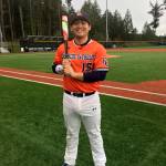 Shaun Scott, staff photo                                Eastside Catholic Crusaders senior first baseman/designated hitter Bryson Beltran has the best batting average on his team through 10 games.