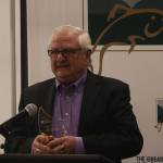 Bernard Garbusjuk of Boehms Chocolate was was presented with the Business Person of the Year award by the Greater Issaquah Chamber of Commerce. Aaron Kunkler/Staff photo