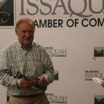 Wally Pereyra received the Salmon Champion award from the Friends of the Issaquah Salmon Hatchery for his salmon habitat conservation efforts. Aaron Kunkler/Staff photo