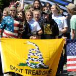 Sequim students stage walkout in favor of gun rights