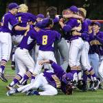 Photo courtesy of Rick Edelman/Rick Edelman Photography                                The Issaquah Eagles baseball team celebrates after defeating the Skyline Spartans 4-2 in a winner-to-state, loser-out KingCo 4A playoff game on May 11 at Bannerwood Park in Bellevue.
