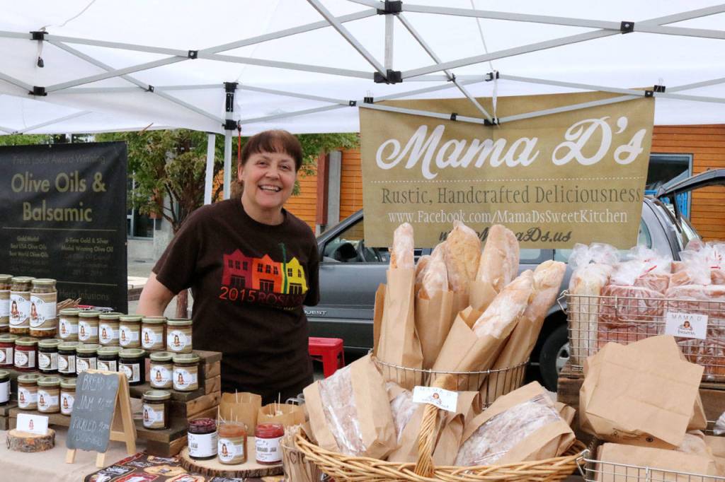 Gina Dugger from Mama Ds brought handcrafted bread and jams to the market. Evan Pappas/Staff Photo