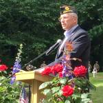 Navy Veteran and former 5th District Representative Chad Magendanz gives a reading and personal reflection. William Shaw/Staff Photo