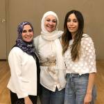 Event organizers Reham Shehata, Yasmine Abdeldayem, and Ghada Madkour were very proud of the successful communtiy Iftar dinner. Courtesy Photo