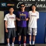 The Issaquah Eagles tennis doubles squad consisting of Charlie Suh and Lucas Pastor won the Class 4A state tournament on May 26 in Richland.                                Photo courtesy of Patrick Nam