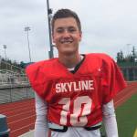 Skyline Spartans senior quarterback Joe Green will be the undisputed leader of his football team this fall. Shaun Scott/staff photo