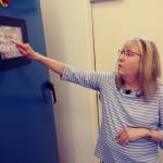 Northeast Sammamish Sewer and Water District general manager Laura Keough showcases the automatic shutoff system which was recently installed at one of their reservoirs. It will protect the water supply during an earthquake. Aaron Kunkler/Staff photo