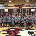 The Eastlake High School boys basketball youth camp took place from July 9-12 at Eastlake High School in Sammamish.                                Photo courtesy of Eastlake Wolves boys basketball program