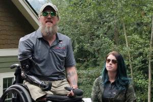 Major Edward Flip Klein receives specially made smart home in Issaquah. Madison Miller/staff photo.