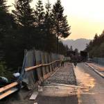 WSDOT contractor crews chipped away the high spots on the EB I-90 Winery Road Bridge after hydro-milling. Photo courtesy of the <a href="https://www.flickr.com/photos/wsdot/" target="_blank">WSDOT Flickr account </a>