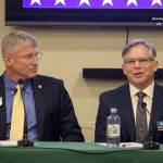 Candidates Chad Magendanz and Bill Ramos give their thoughts on the education funding in the district and the state as a whole. Evan Pappas/Staff Photo