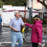 Dancers swing each other around to the sounds of The Redondos at the Salmon Days Mule Stage on Sunday. Aaron Kunkler/staff photo