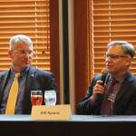 Chad Magendanz and Bill Ramos give their perspectives on capital gains tax and income tax. Evan Pappas/Staff Photo