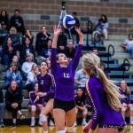 Issaquah Eagles senior setter Leah Wilson (pictured) sets up one of her teammates for a point against Glacier Peak in a winner-to-state district playoff match on Nov. 10 at Bothell High School. Photo courtesy of Don Borin/Stop Action Photography